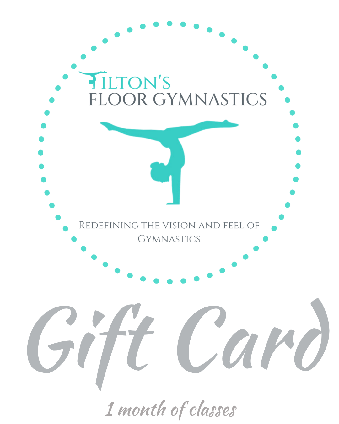 Gift Card - 1 Month of Gymnastics Classes